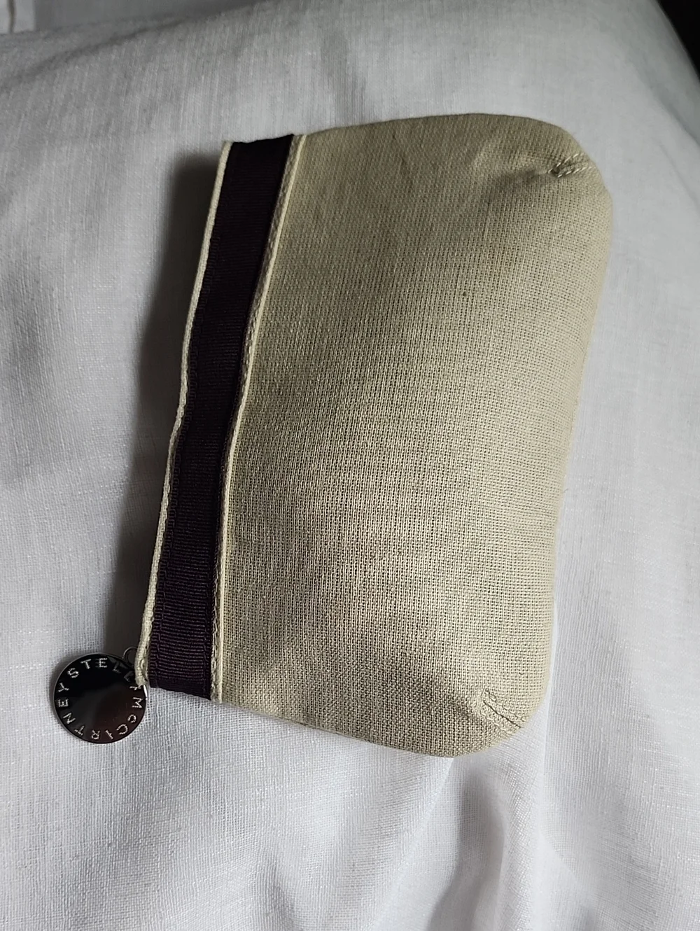 Stella McCartney Luxury Designer Ex Cond Canvas Mini Cosmetic Bag, $38