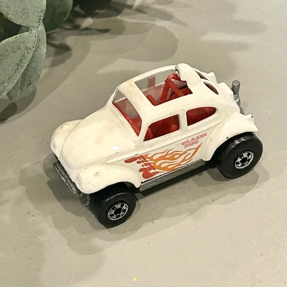 Hot‎ Wheels 1983 Vintage Real Riders Baja Bug White Blazin Bug Loose