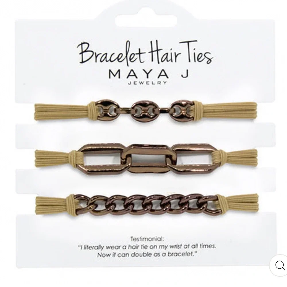 Maya J Bracelet Hair Ties Set of 3
