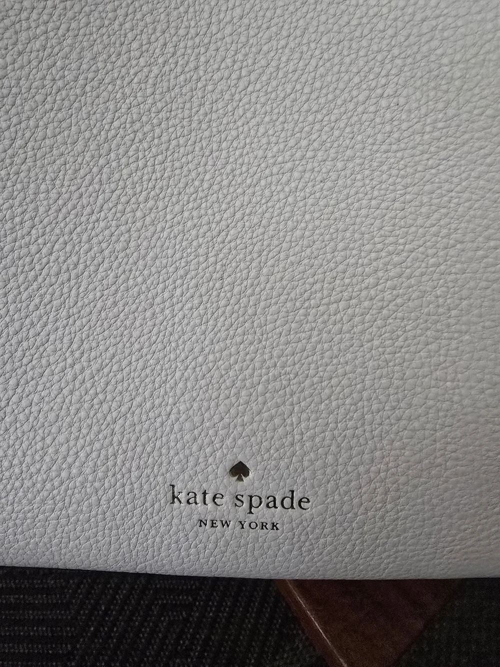 kate spade white pebbled