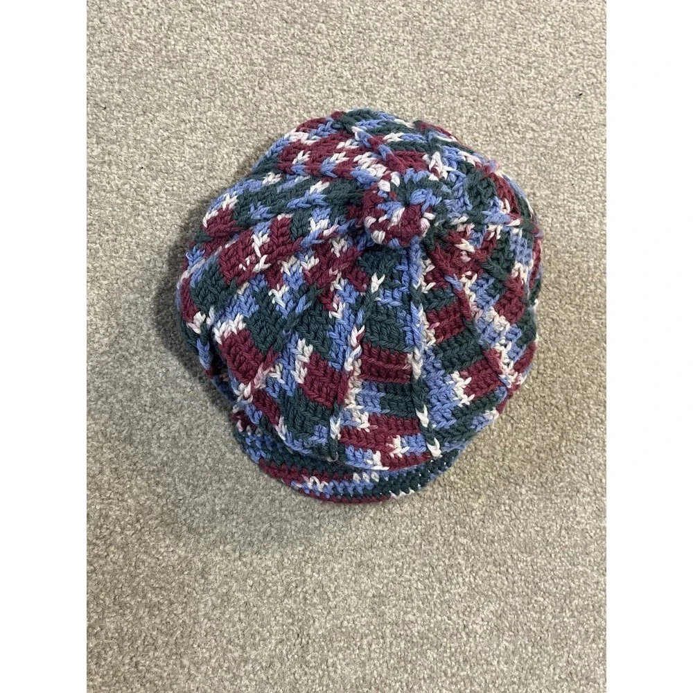 Handmade Women's Crochet Knit Chunky Hat | Multicolor