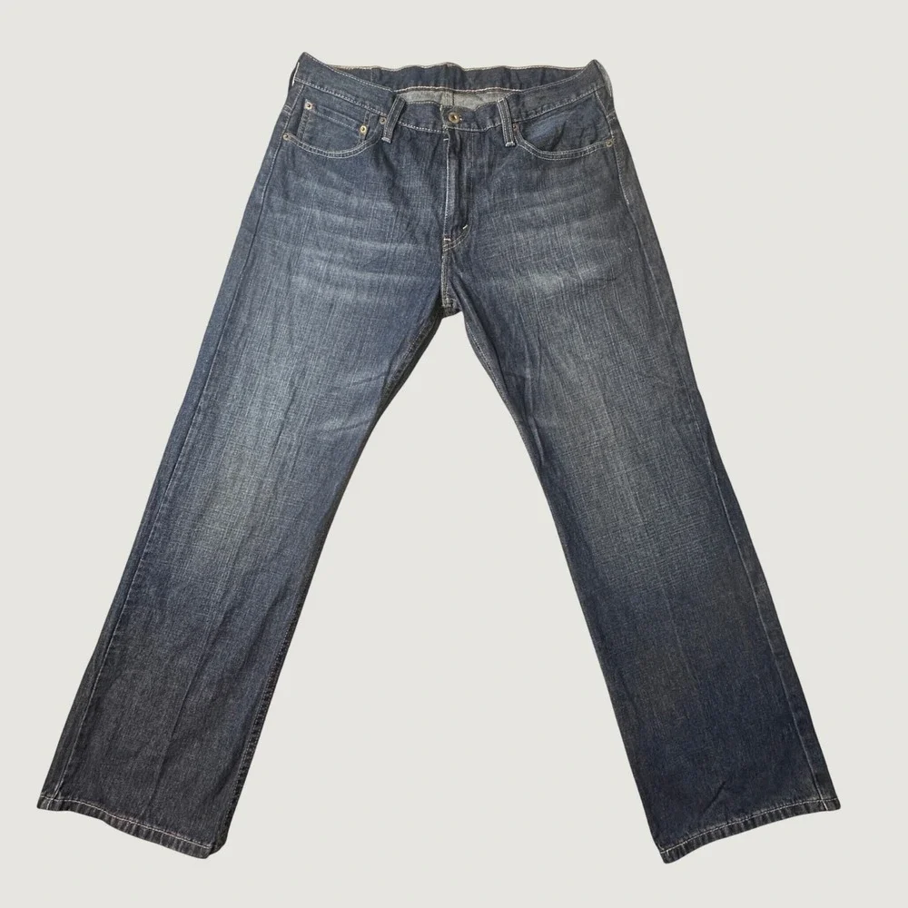 Levi's 569 Jeans Men 34x30 (36x29) Blue Loose Straight Dark Wash Denim Waterless
