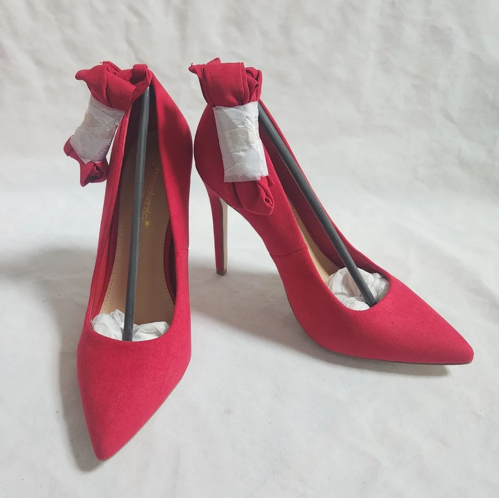 Shoe Dazzle Wilda Red Pumps Size 9.5