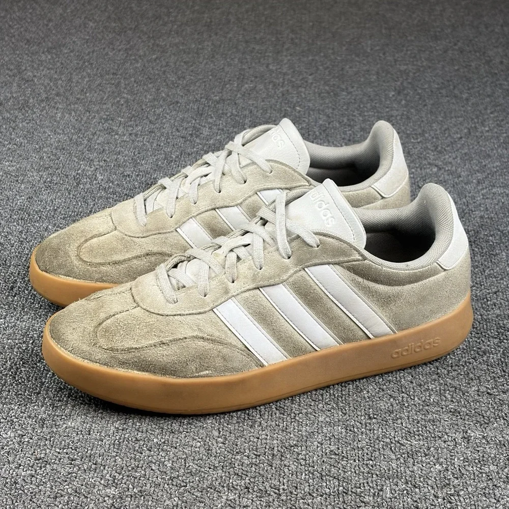 Adidas Barreda Decode Suede Shoes Men's Size 13 White Gum JR1325 Sneakers