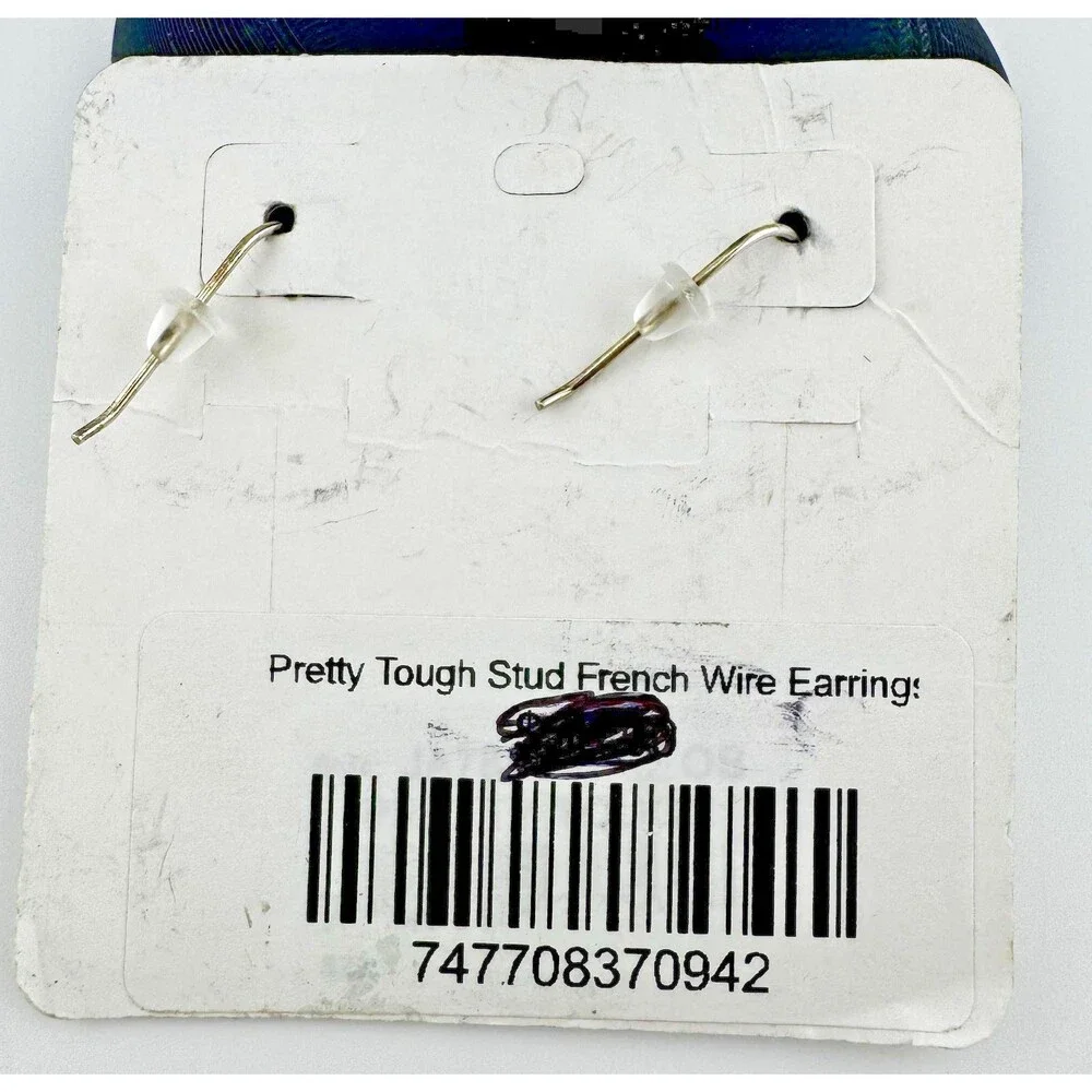 Brighton Pretty Tough Stud French Wire Earrings on Card