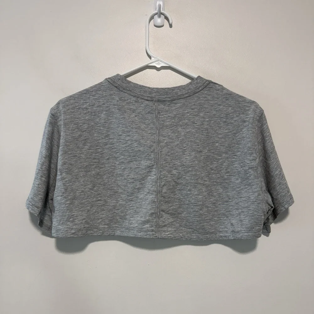 Lululemon All Yours Boyfriend Ultra Crop Heathered Core Light Grey Size 6
