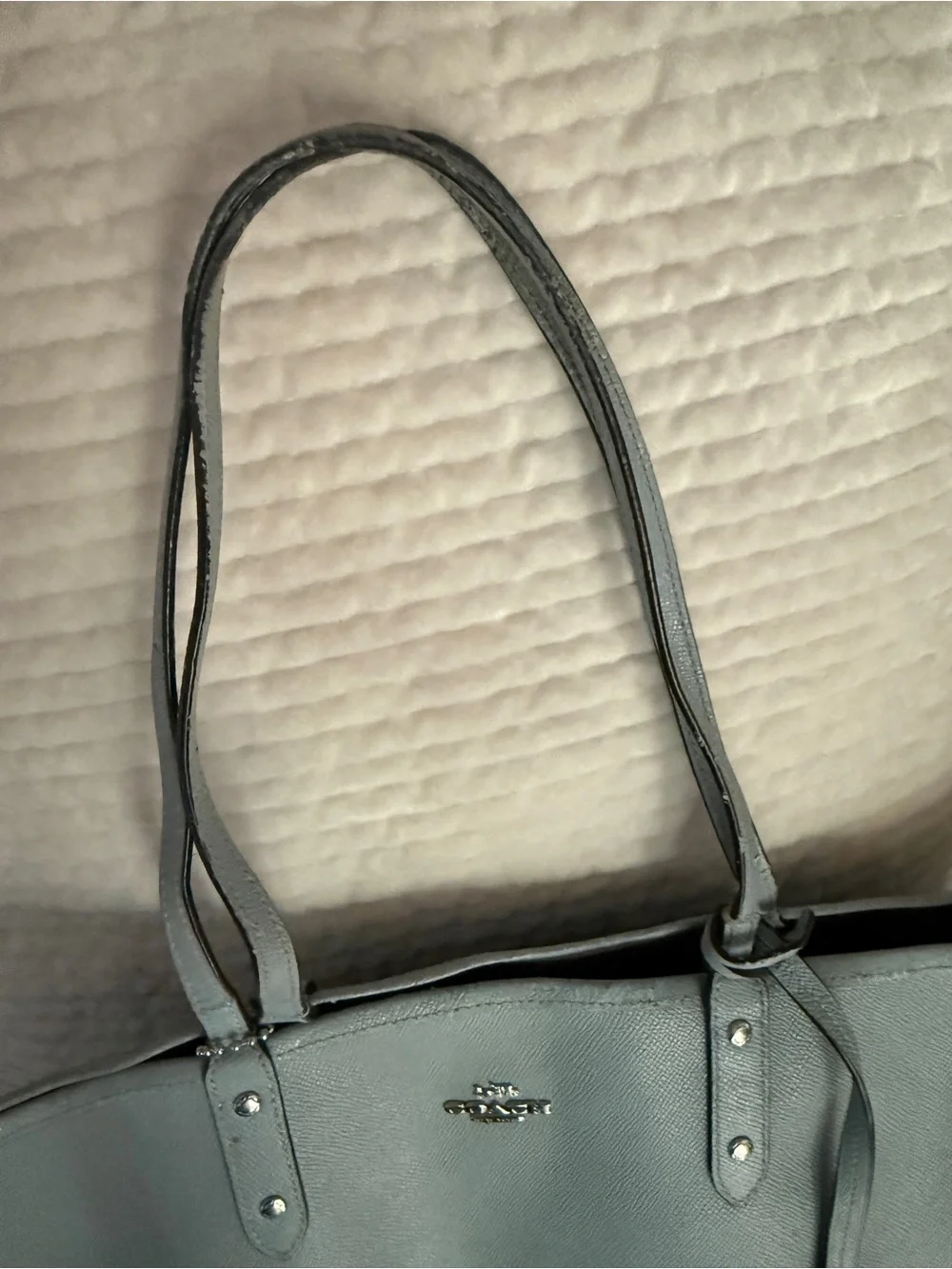 Coach tote pale