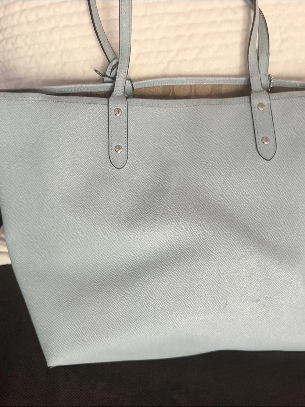 Coach tote pale