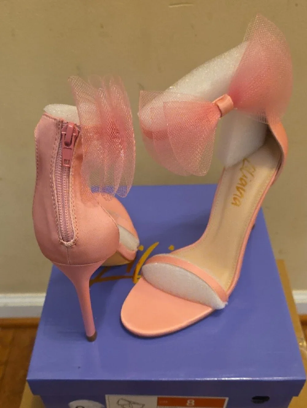 Liliana pink satin