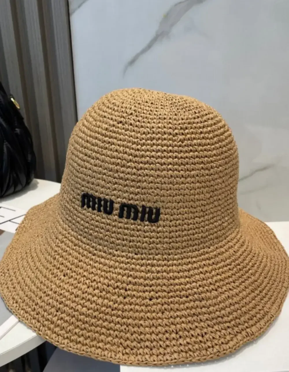 MIU MIU summer straw hat