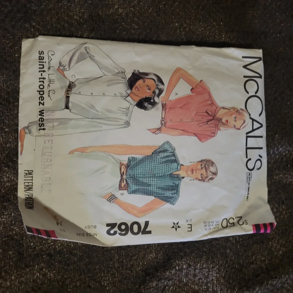 McCalls vintage 1980