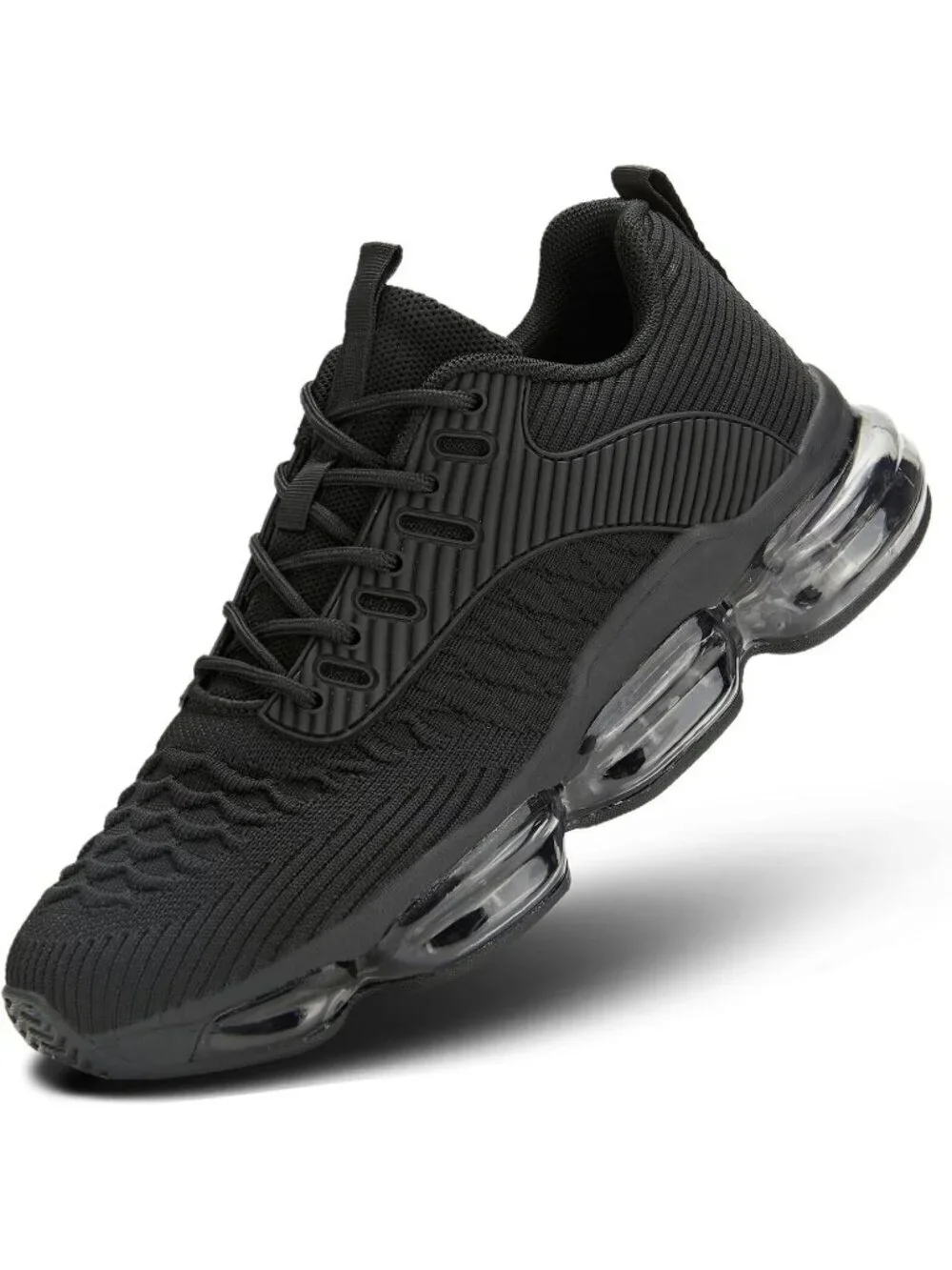 Women's Black Air Cushion Basketball Breathable Cross Trainers Sneaker Shoes