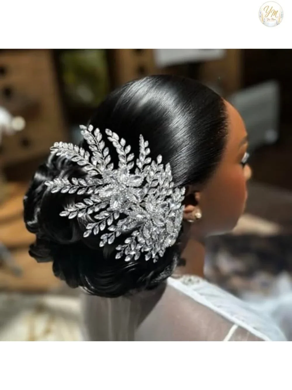Rhinestone Bridal Headband Hair Accessory for Wedding Formal Occasions