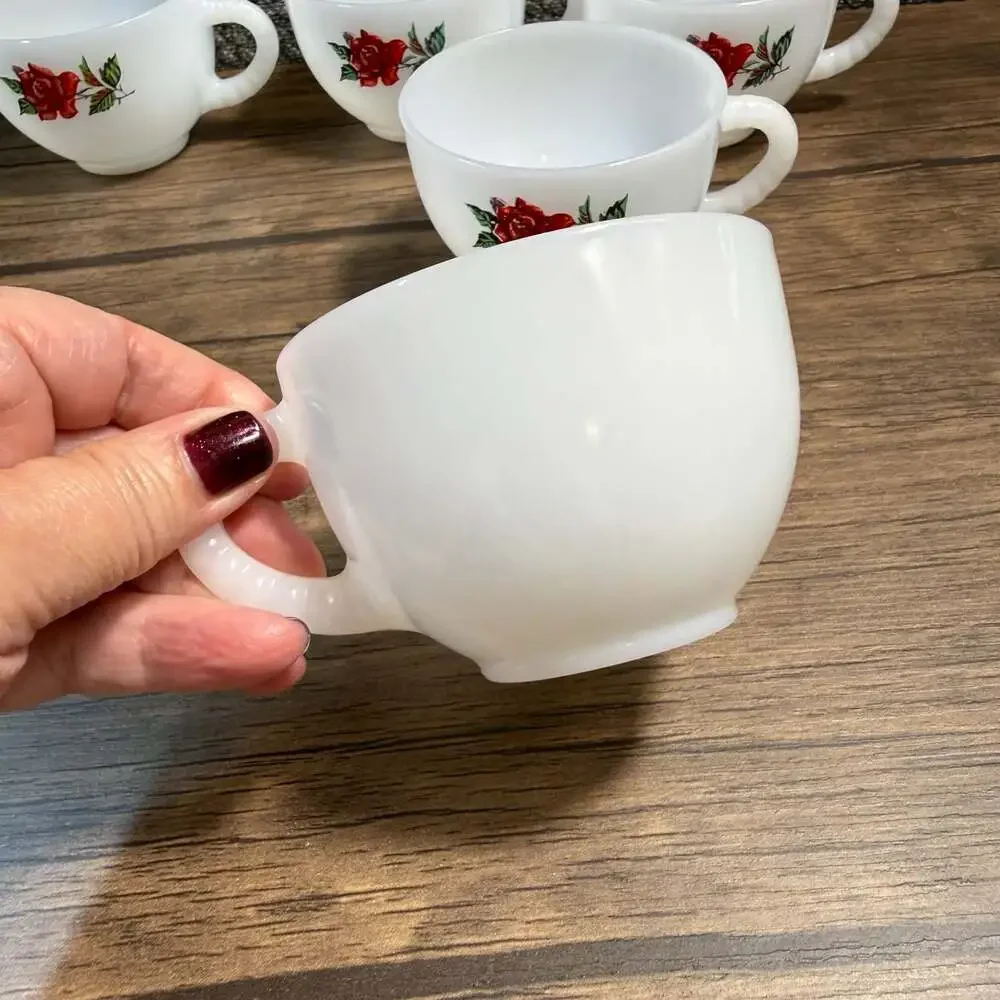 federal glass milk pattern set