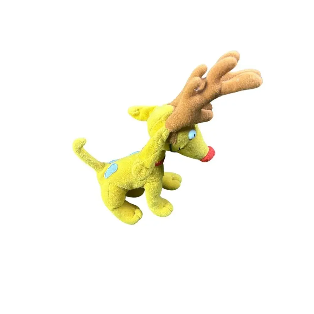 Rugrats Spike Reindeer Bean Bag Toy 1997 Mattel Rare Nickelodeon Christmas Tag‎