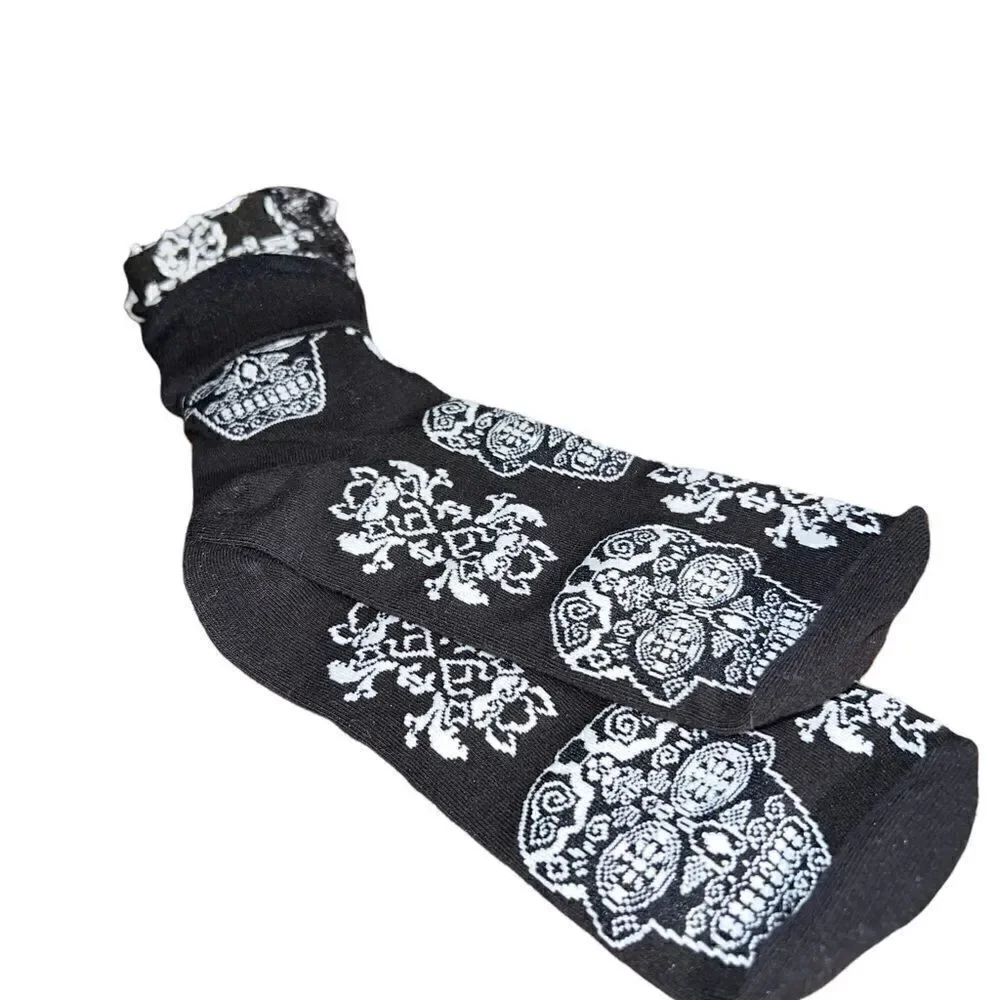 Day of the dead socks one size‎