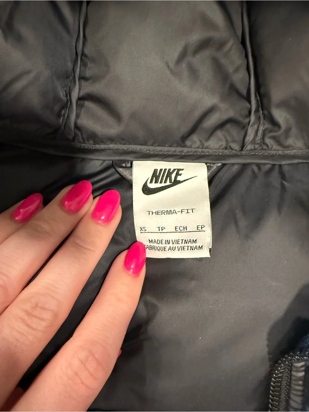 Nike black zip