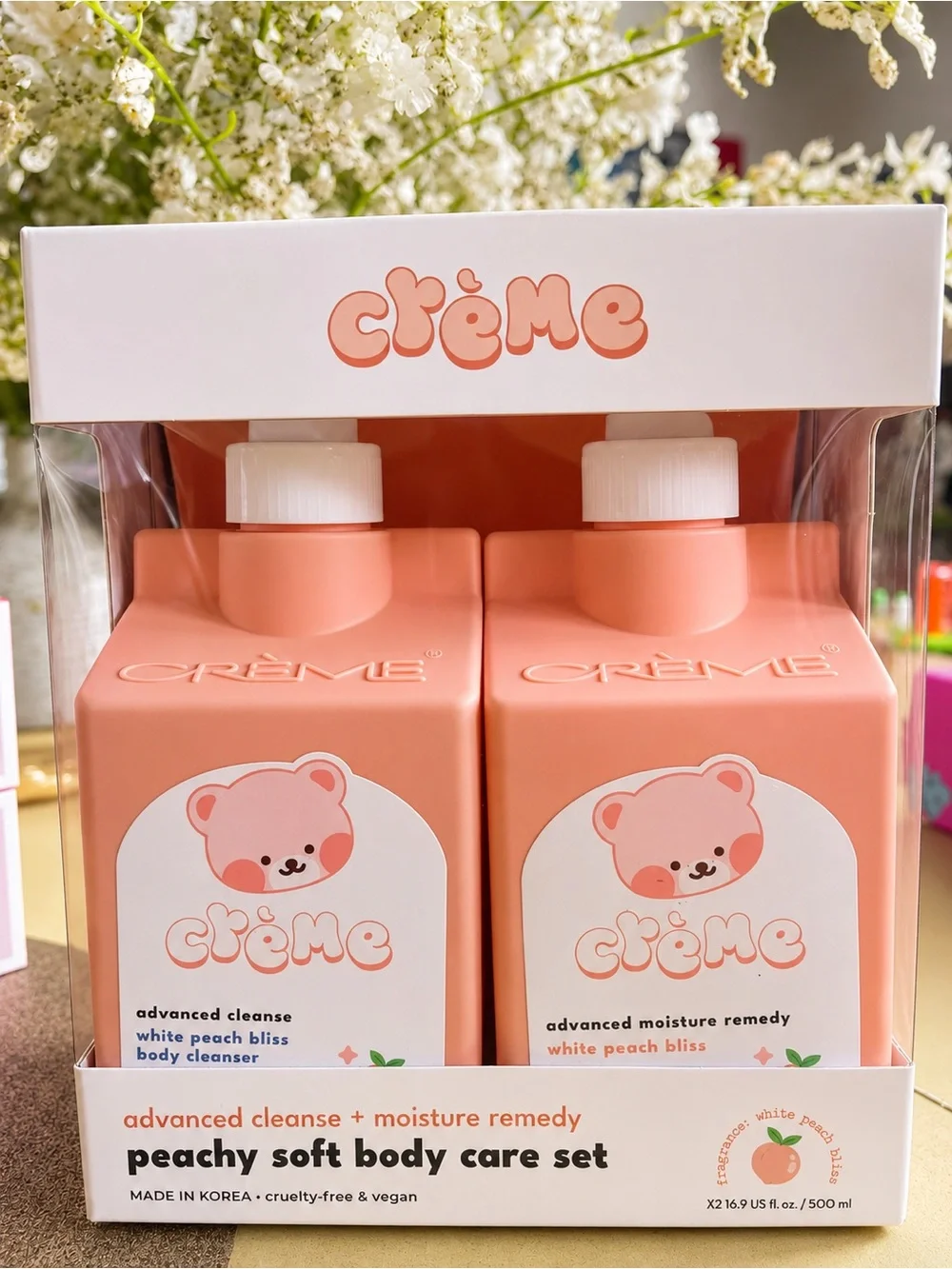 Crème Peachy Soft Body Care Set — Peach