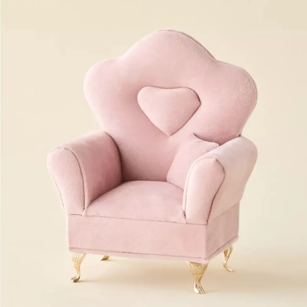 New Velvet Pink Arm Chair Jewelry Box