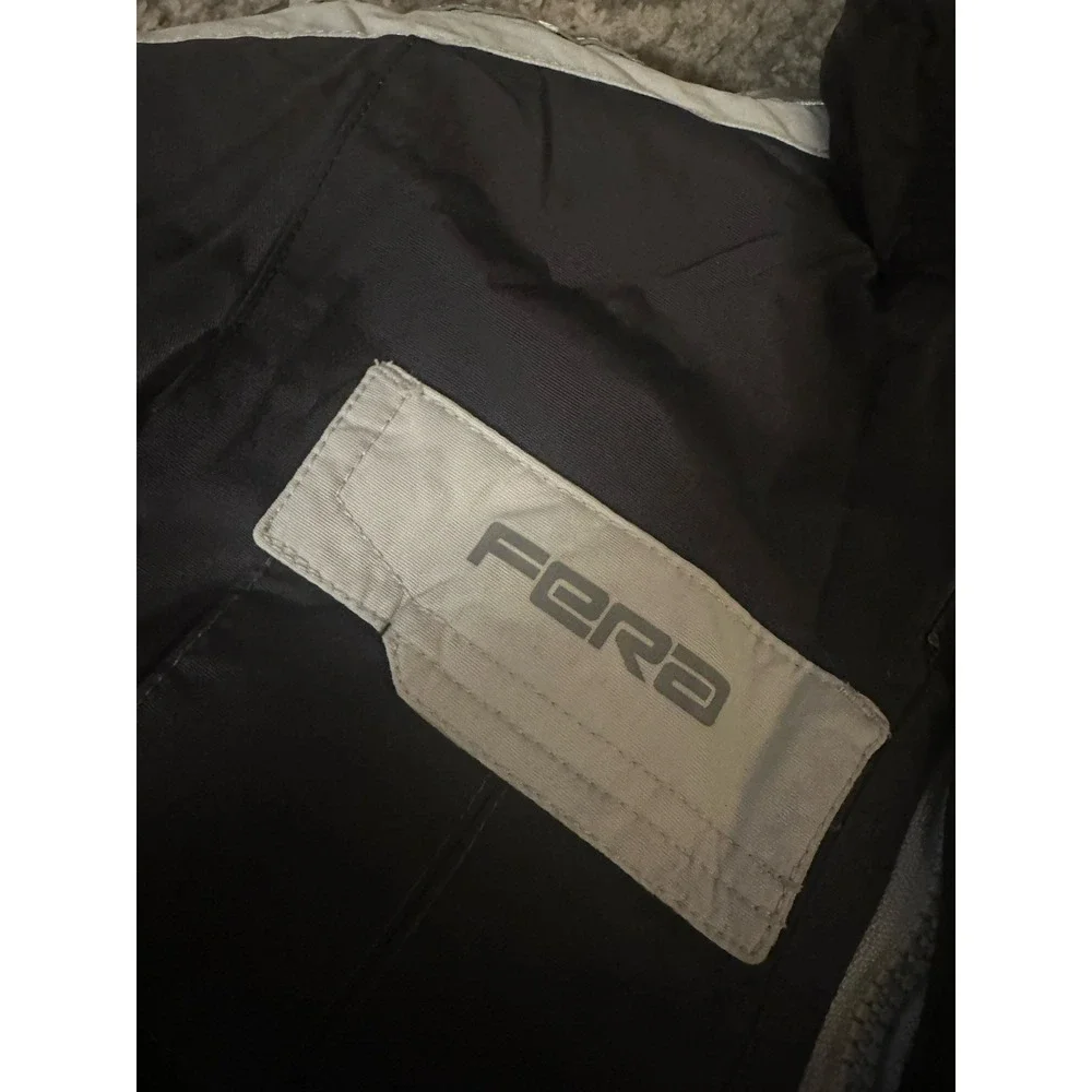 Fera Ski Jacket size 5 black Full Zip unisex Hooded snow