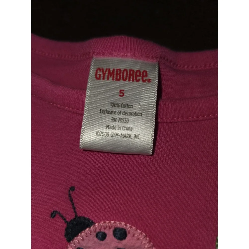 Gymboree garden friends ladybug butterfly top size 5 long sleeve‎