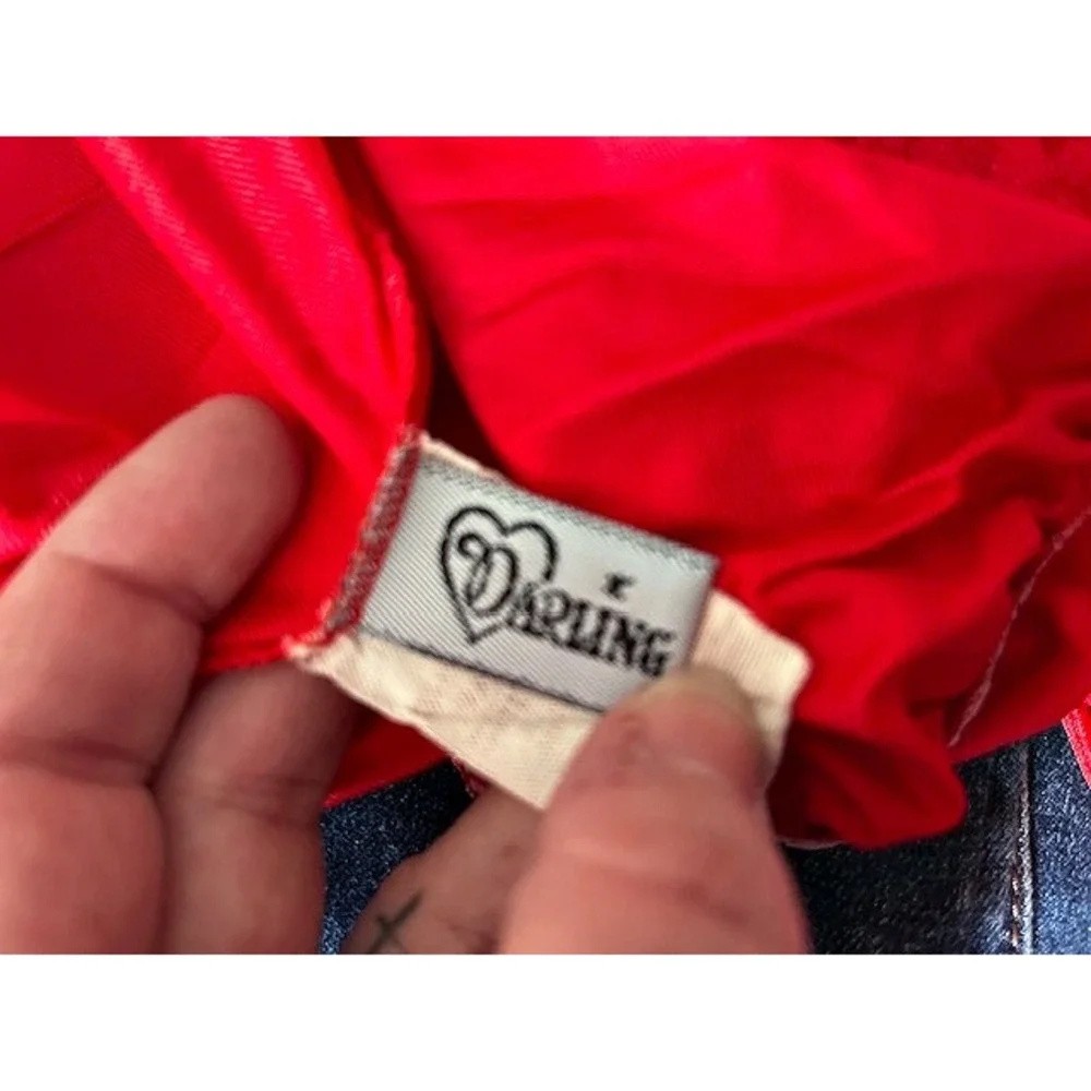 darling body fashions vintage red