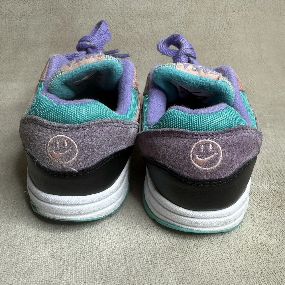 Nike Air Max 1 Kids‎ size 10C Have A Nike Day Black Teal Coral Pink Purple