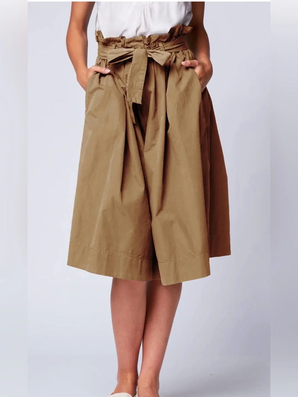 Baci Pleated Bow Tie Skirt Size Small