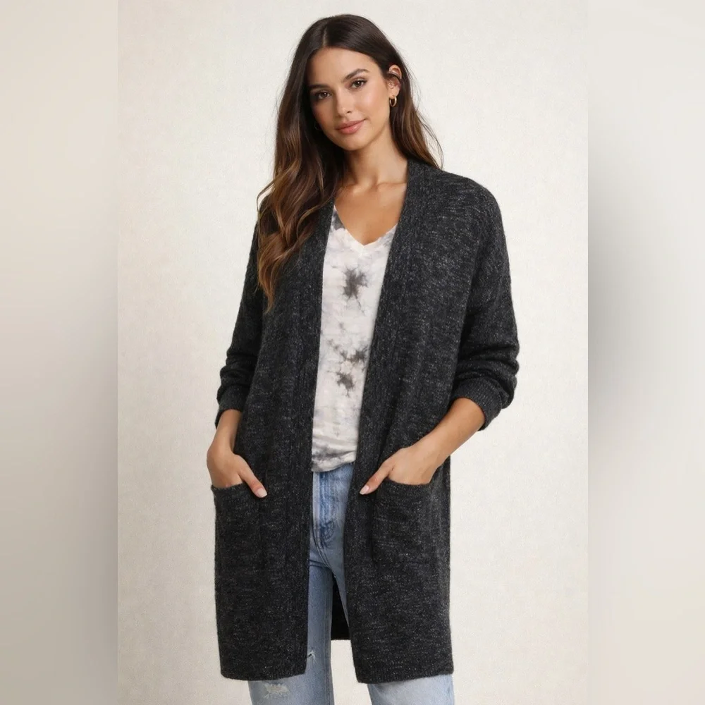 COS Black‎ Speckled Cardigan with Pockets