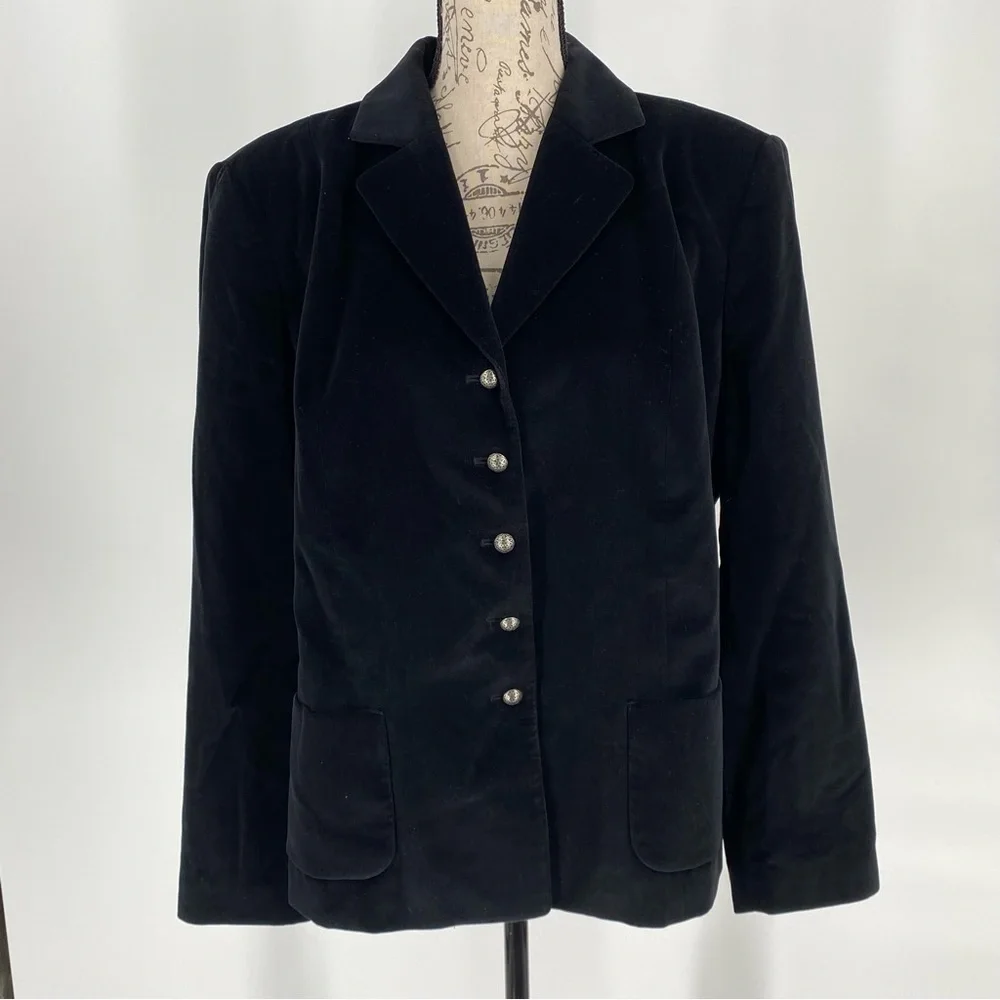 Vtg‎ Talbots Velvet Blazer Jacket