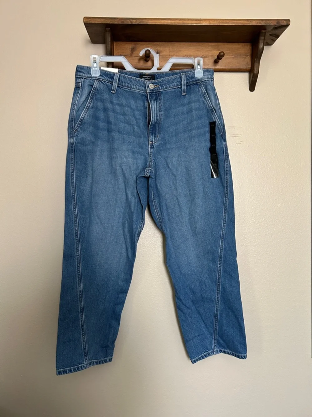 NWT Banana Republic High Rise Barrel Leg Jeans Size 32/14
