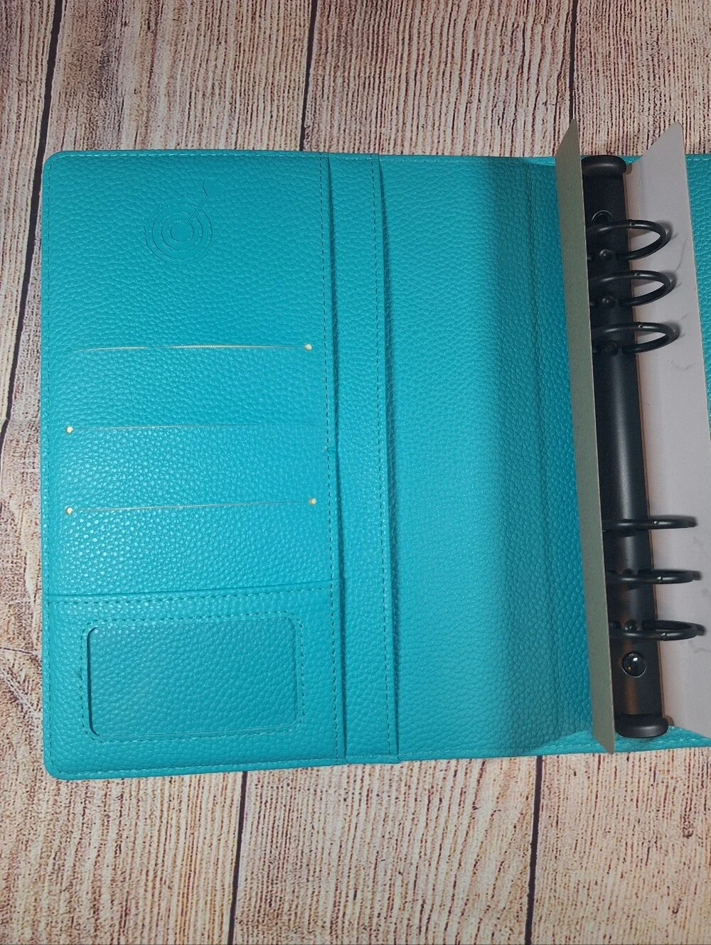 A5 Planner, Turquoise Planner with Black Rings, Teal A5 Budget Binder, A5 Binder