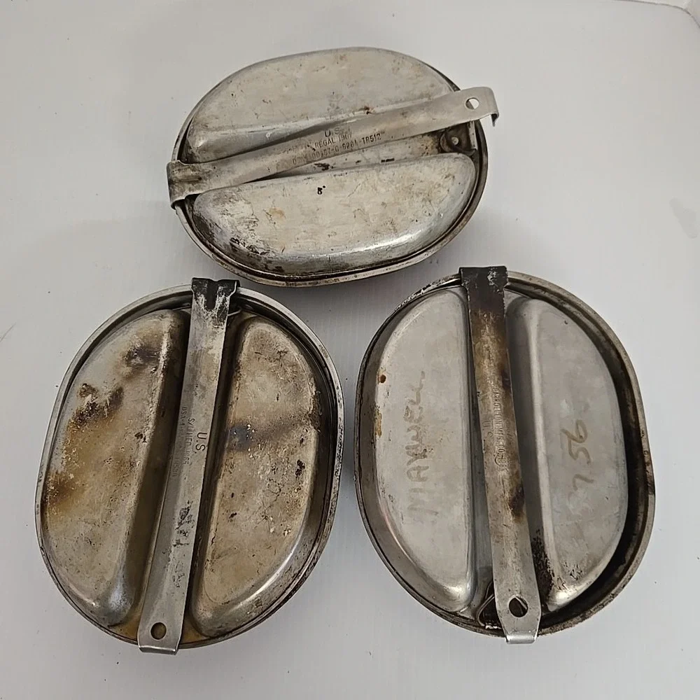 Vietnam EraUS Army Military 1965 & 1967 Field Mess Kit / Mess Tin‎ - No Utensils