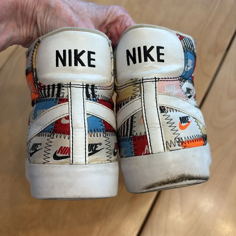 Men’s Nike Blazer Mid Patchwork Sneakers. Size 8