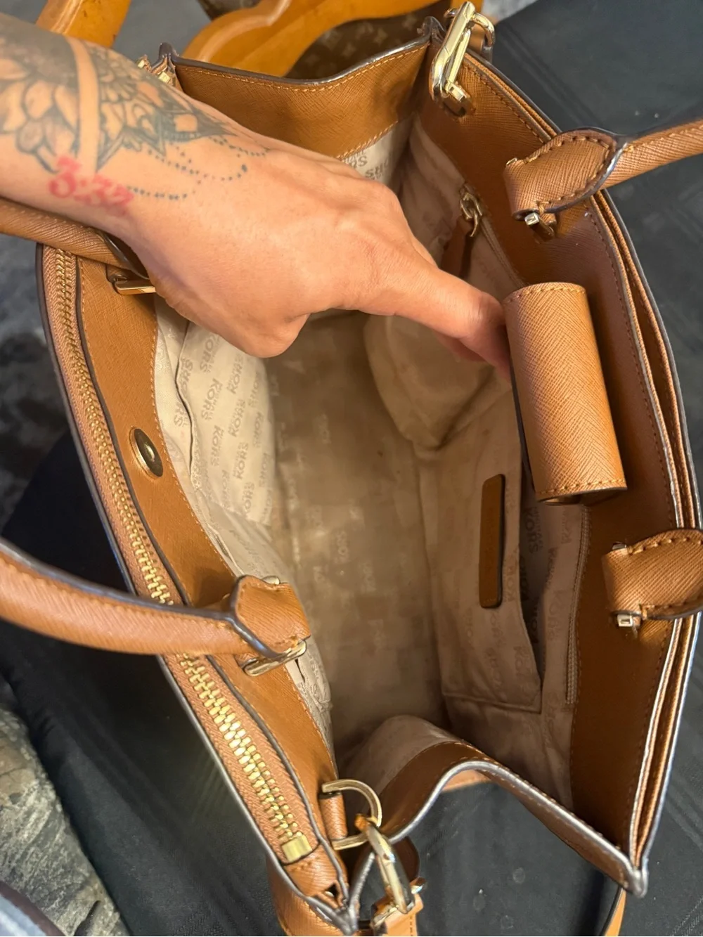Michael Kors structured saffiano