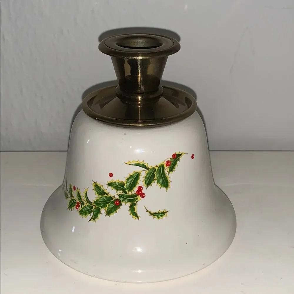 ‎Vtg 90s Teleflora ceramic Christmas candle…