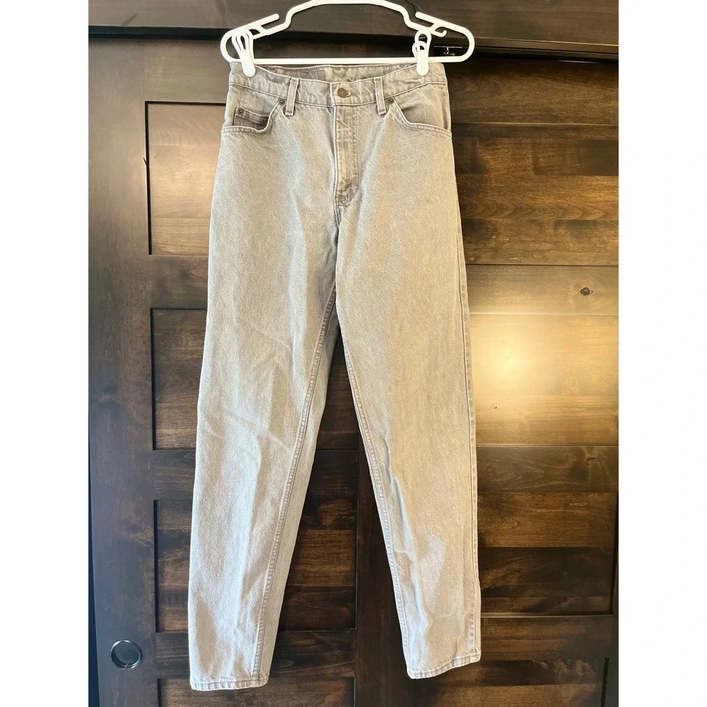 Vintage Levis 550 Orange Tab Grey Relaxed Tapered Leg Jeans Made in USA 30x34