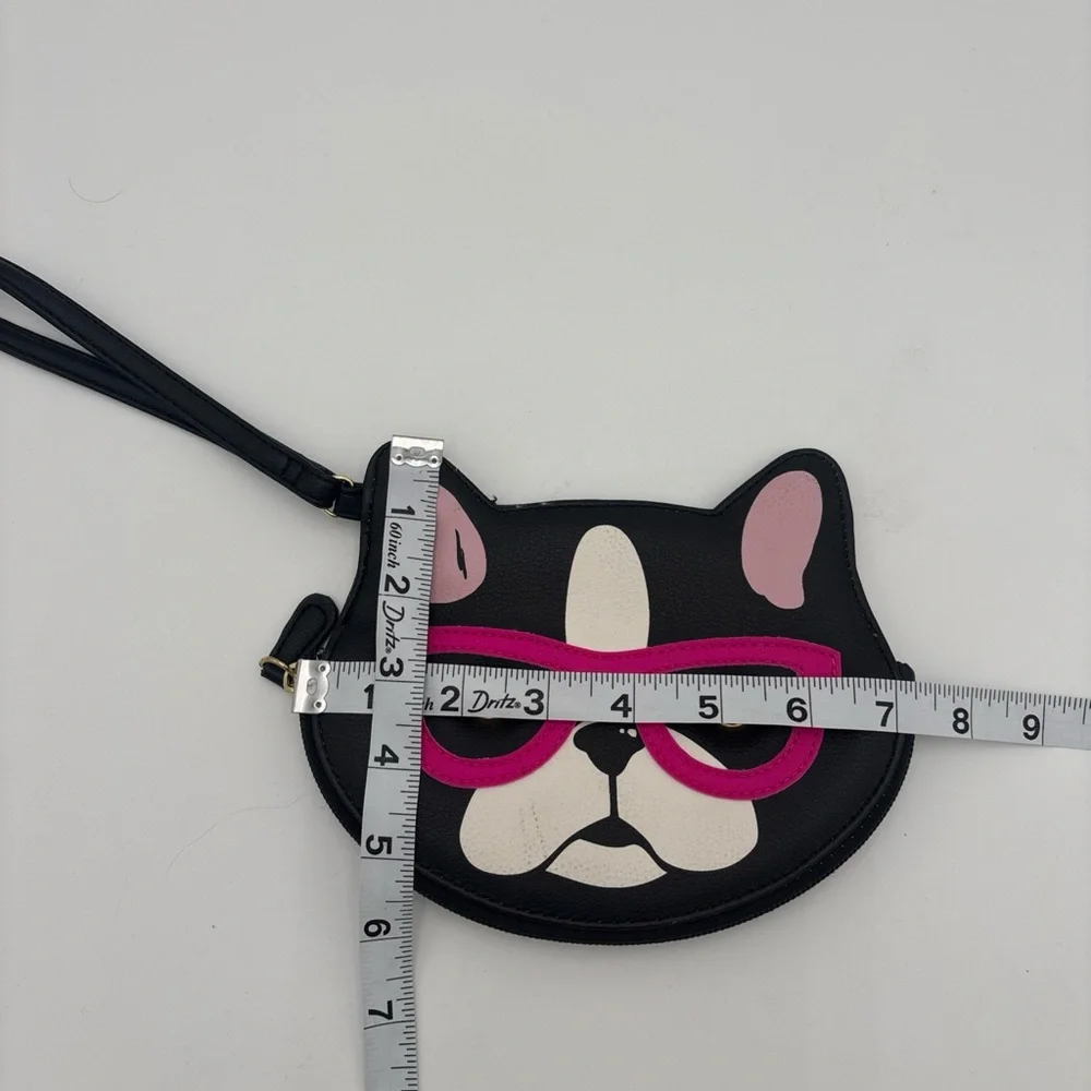 Betsey Johnson‎ Black and Pink Dog Baby Bag