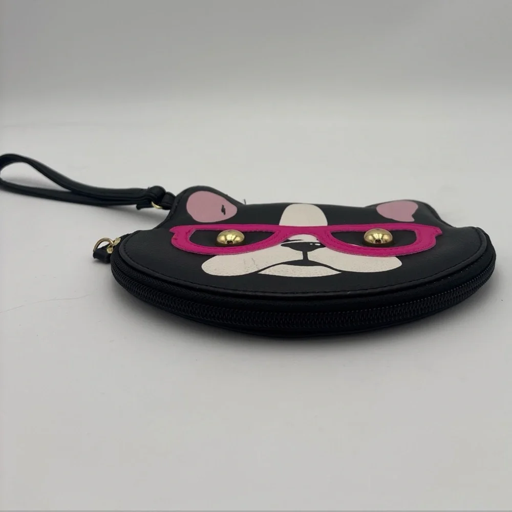 Betsey Johnson‎ Black and Pink Dog Baby Bag
