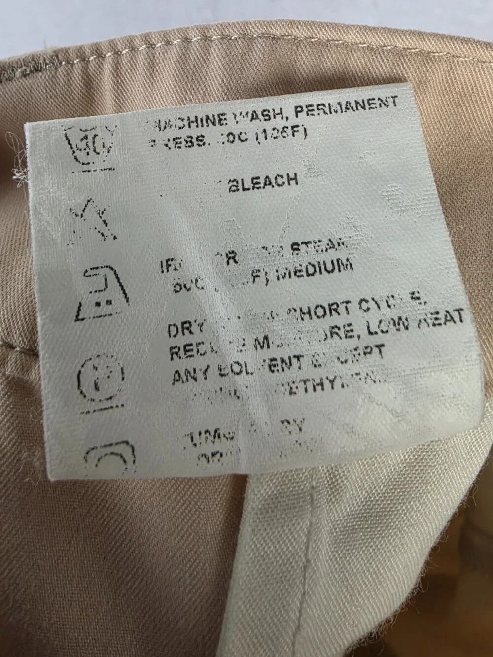 BOGNER Chinos Pants Lightweight Cotton Blend Beige size 40 *Inseam 27 Preppy