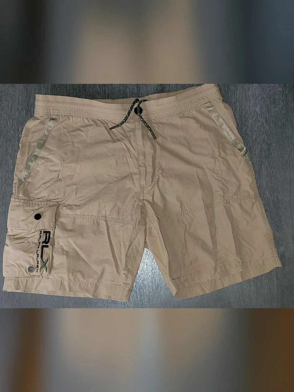 RLXRalph Lauren Tan Swim trunks with Drawcord Waist