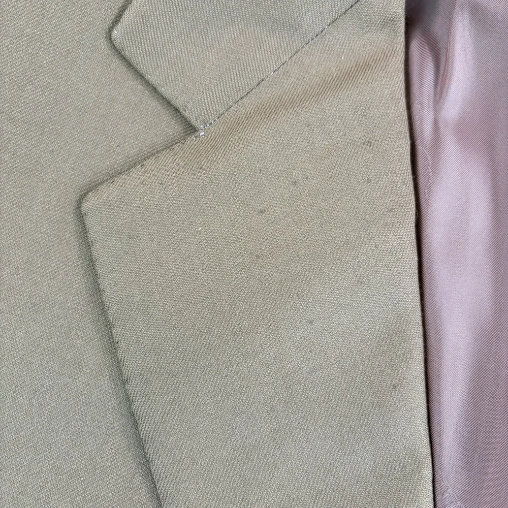 Vintage Brioni Nomentano Blazer Jacket Sport Coat Brown Cashmere Silk Men 42L