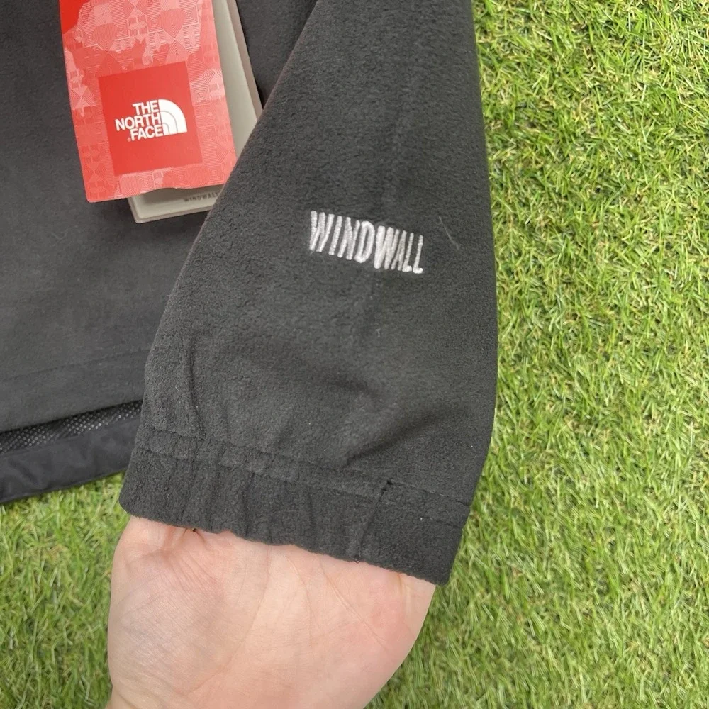 The North Face Apex Jacket Mens Medium Barrier Soft Shell Windwall Black Outdoor