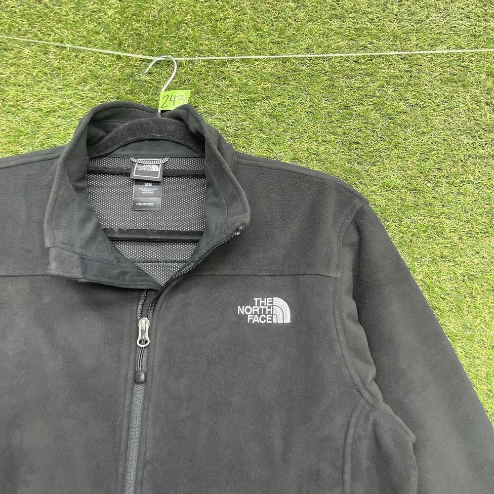 The North Face Apex Jacket Mens Medium Barrier Soft Shell Windwall Black Outdoor