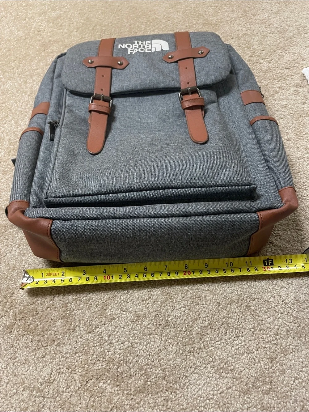 The North Face charcoal grey