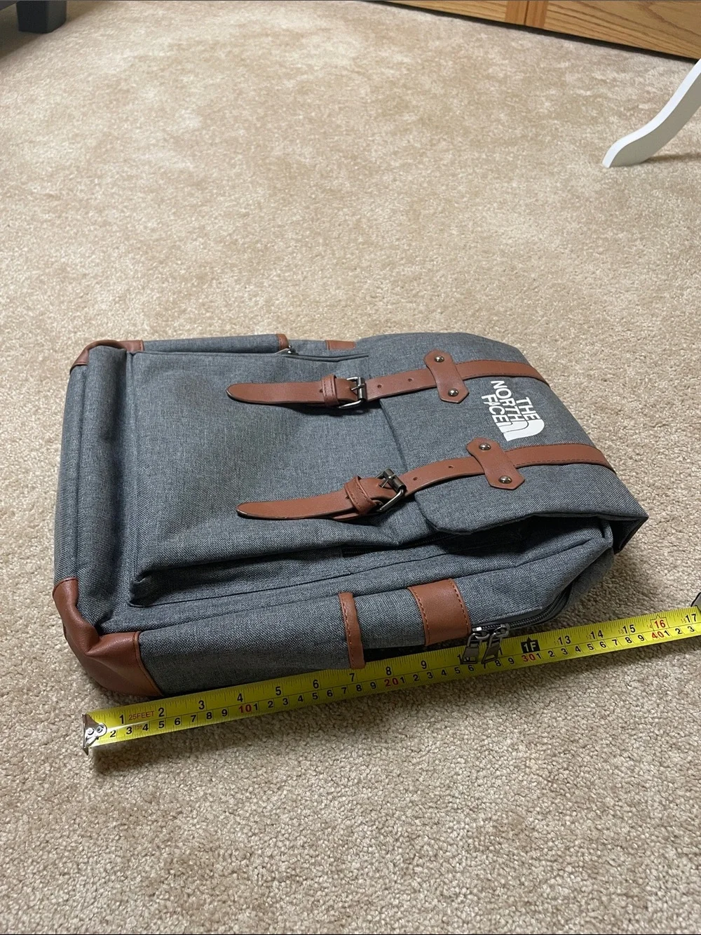 The North Face charcoal grey