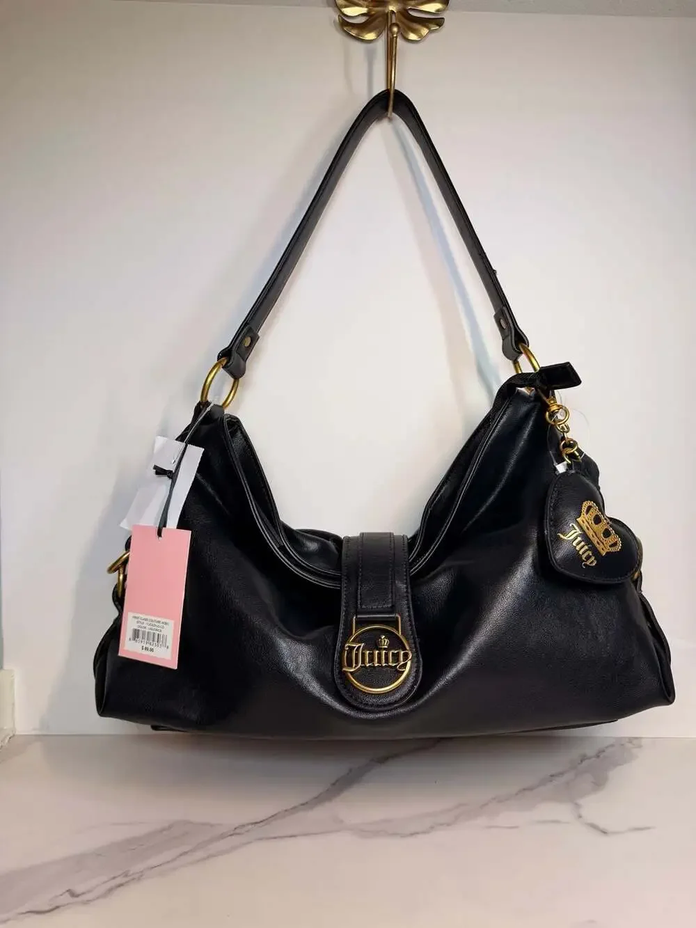 Juicy Couture First Class Couture Hobo Black Liquorice Shoulder Bag
