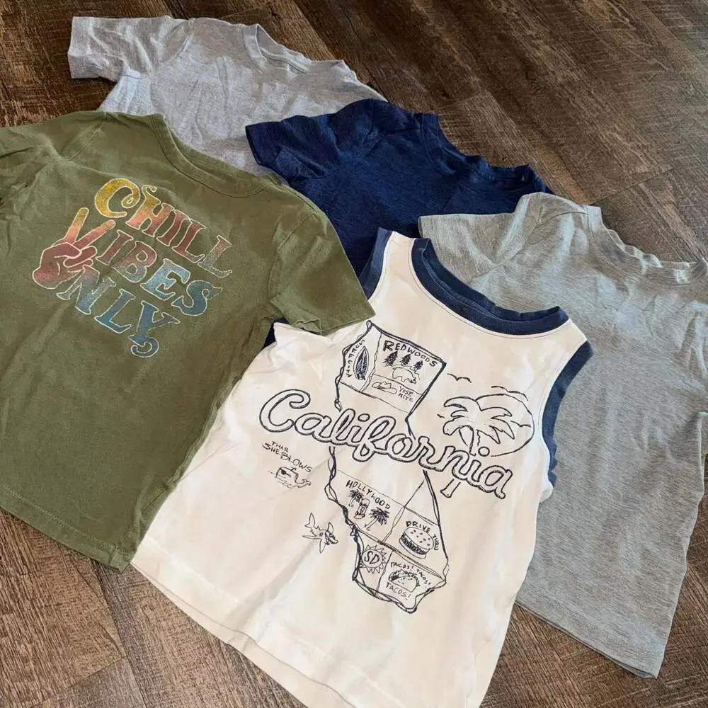 Gap Kids Lot of 5 T-Shirts & Tank Top Graphic Tees Size XS