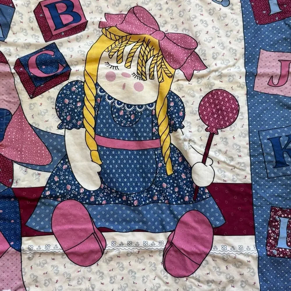 Patchwork printed baby blanket fleece floral‎ 33