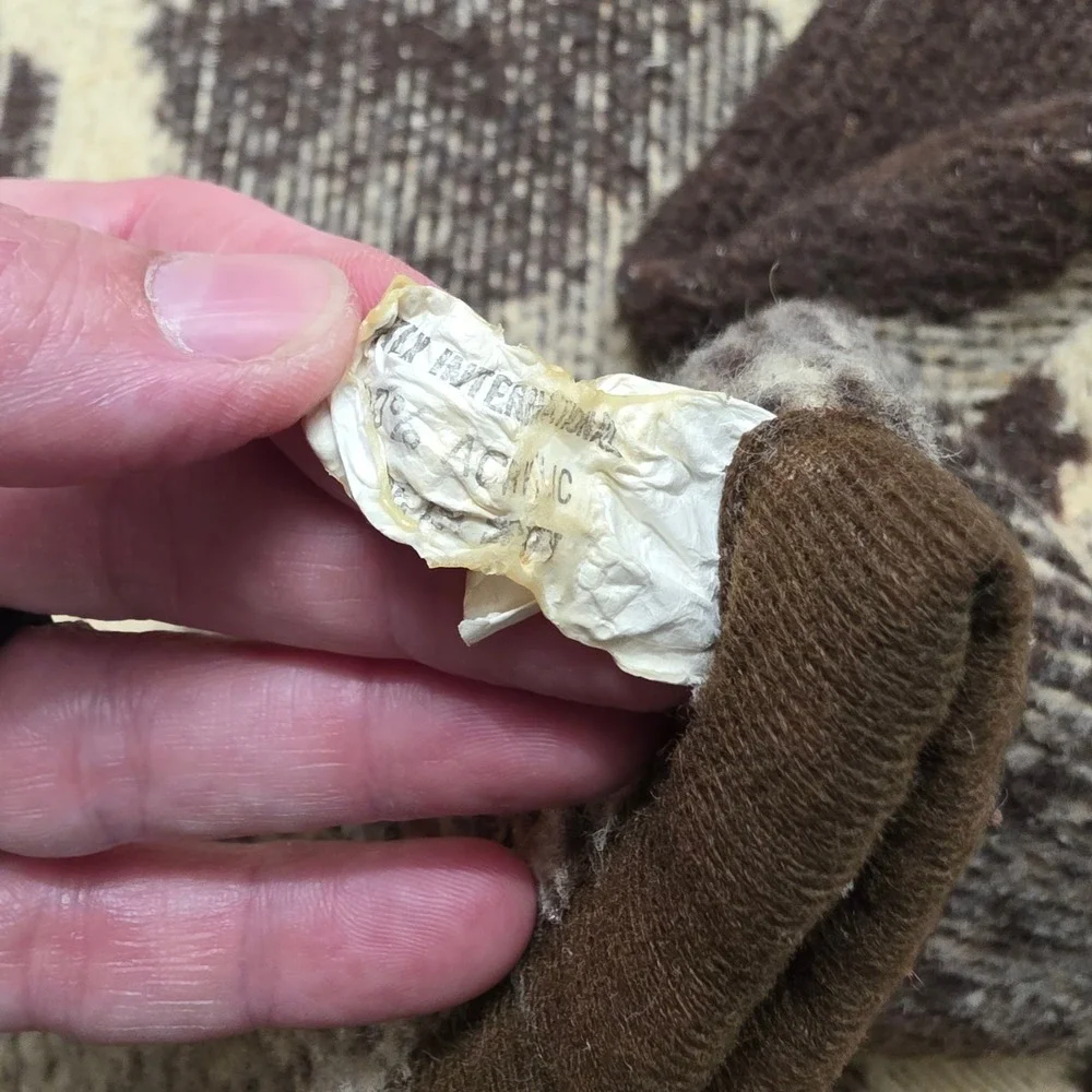Vintage Lion Throw Blanket Reversible Acrylic Plush Brown‎ Cream 53x72